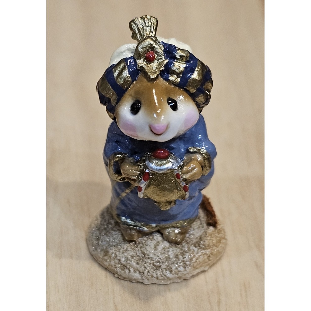 Wee Forest Folk M-121a Wise Man with a Turban Retired Signed AP, No WFF Box 1985